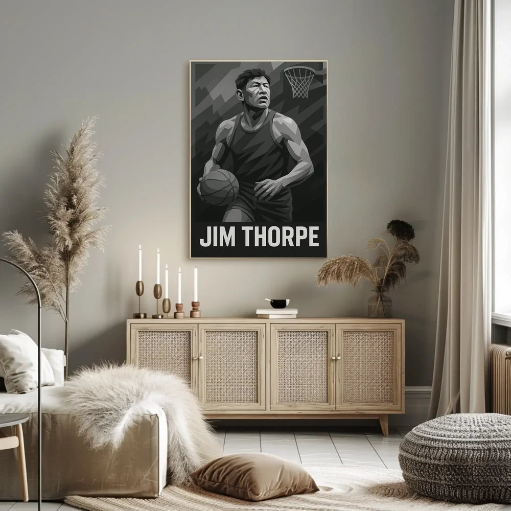 Jim Thorpe Legacy Minimalist Art Poster