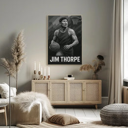 Jim Thorpe Legacy Minimalist Art Poster
