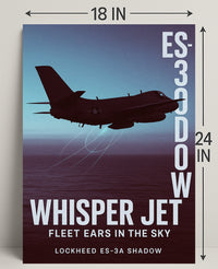 Whisper Jet Fleet Ears in the Sky Poster PosterGoat