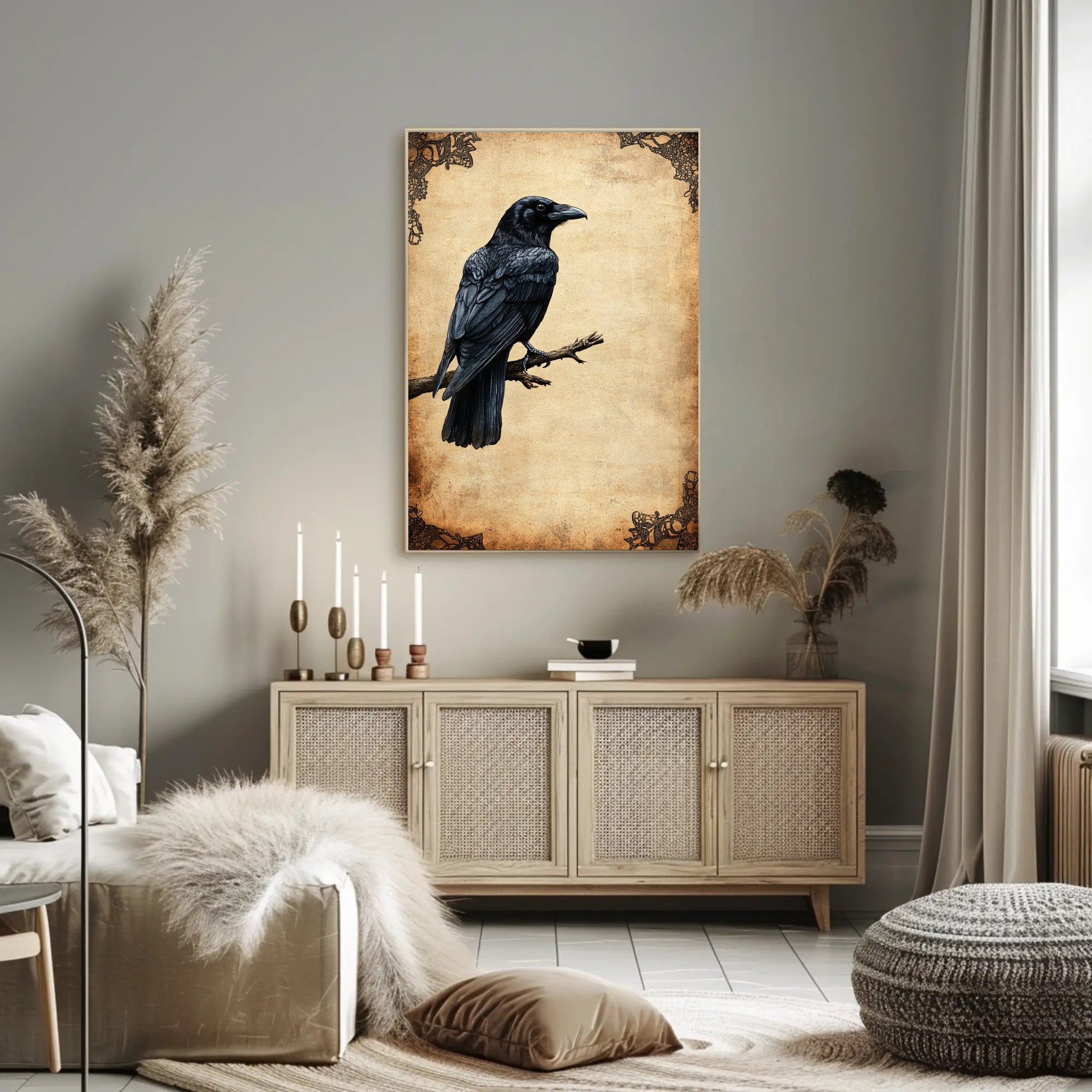 The Watchful Raven Poster