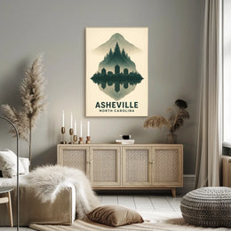 Asheville Reflections Poster