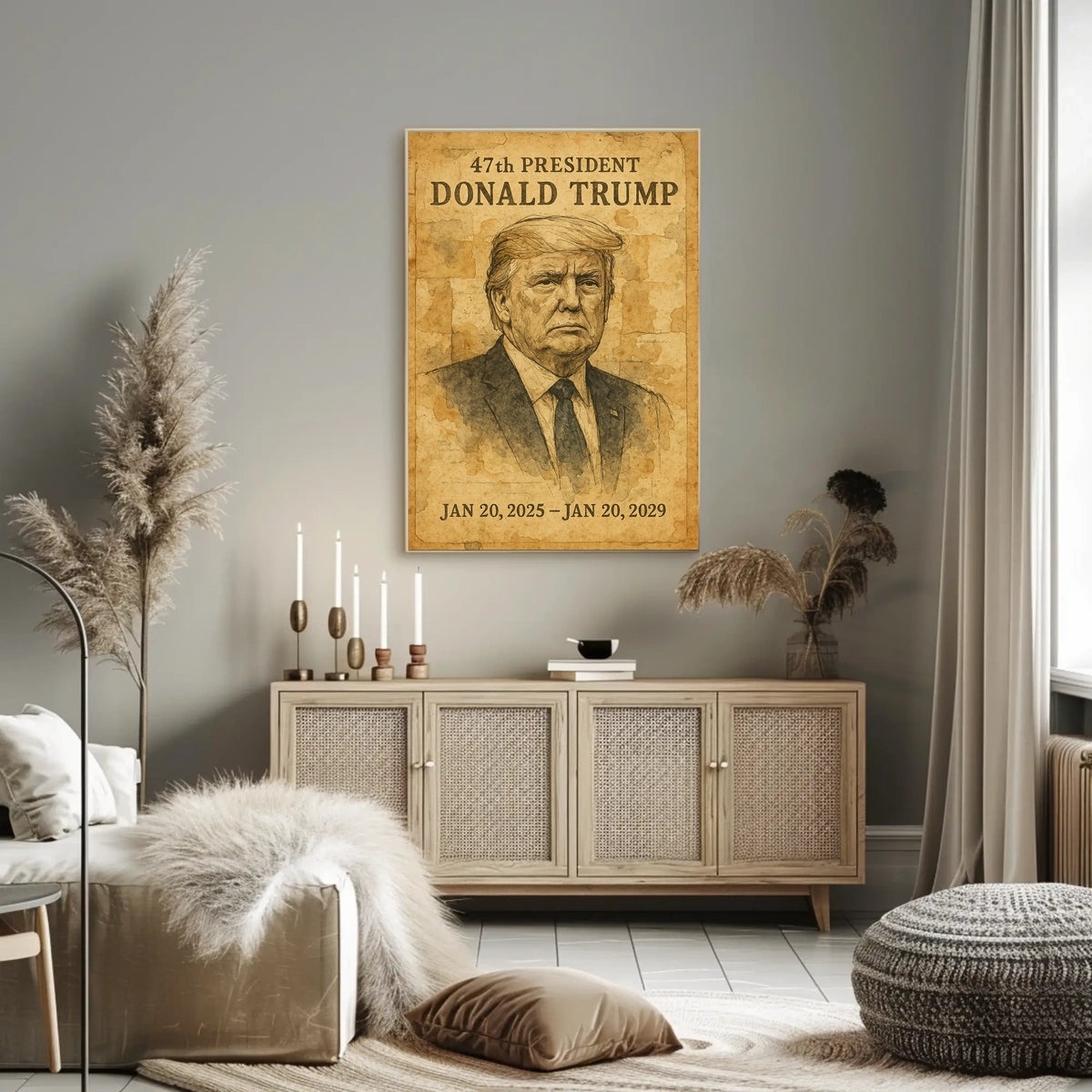 Donald Trump The 47th Commander-in-Chief Poster