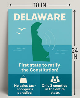 Delaware Shoppers Paradise Wall Art Print PosterGoat