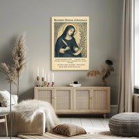 Blessed Diana d’Andalò Vintage Religious Iconography Poster