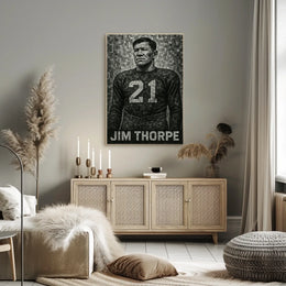 Jim Thorpe Iconic Athlete Poster