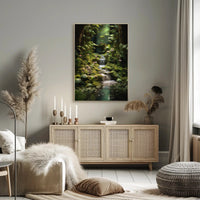 Fantasy Enchanted Forest Scene, Artistic Poster