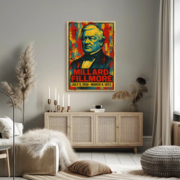 Millard Fillmore 13th President of the United States Street Art Mashup Poster