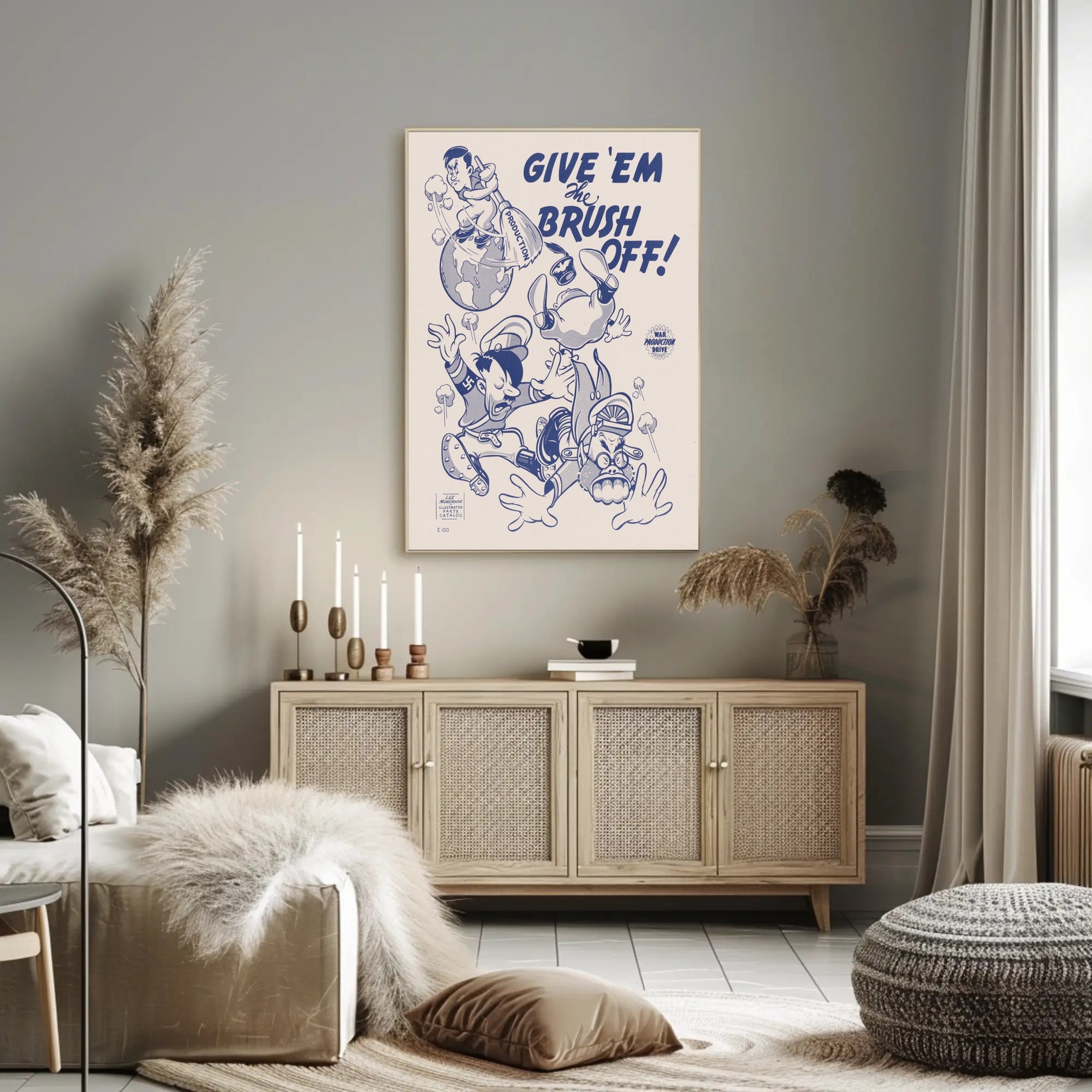 Give 'Em the Brush Off! Poster PosterGoat