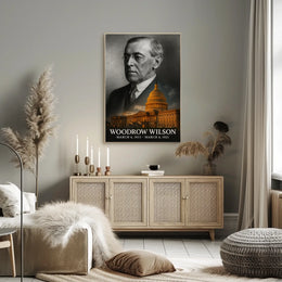 Woodrow Wilson 28th President of the United States Reflections Poster