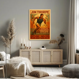 Jim Thorpe Legendary Athlete Poster