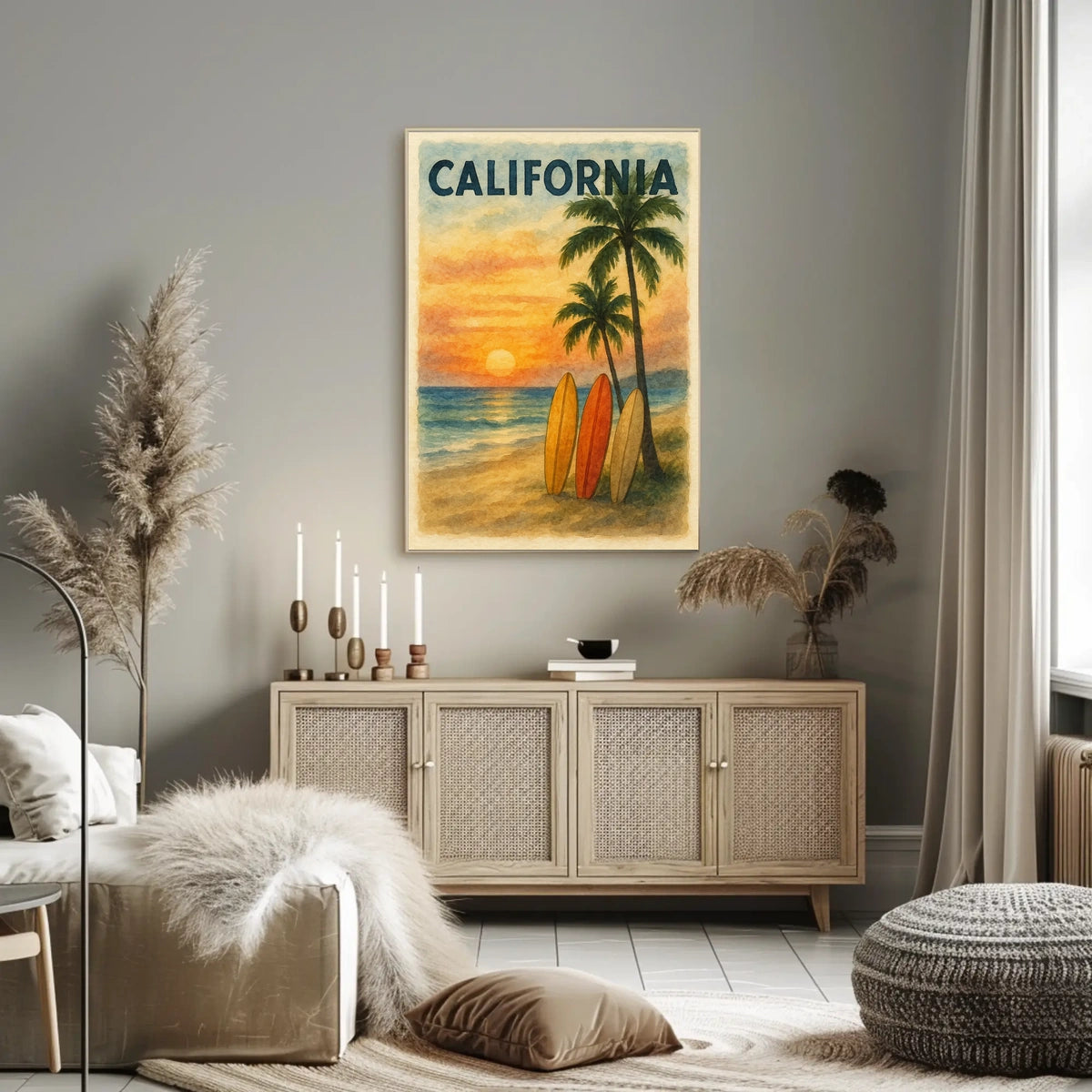California Sunset Poster