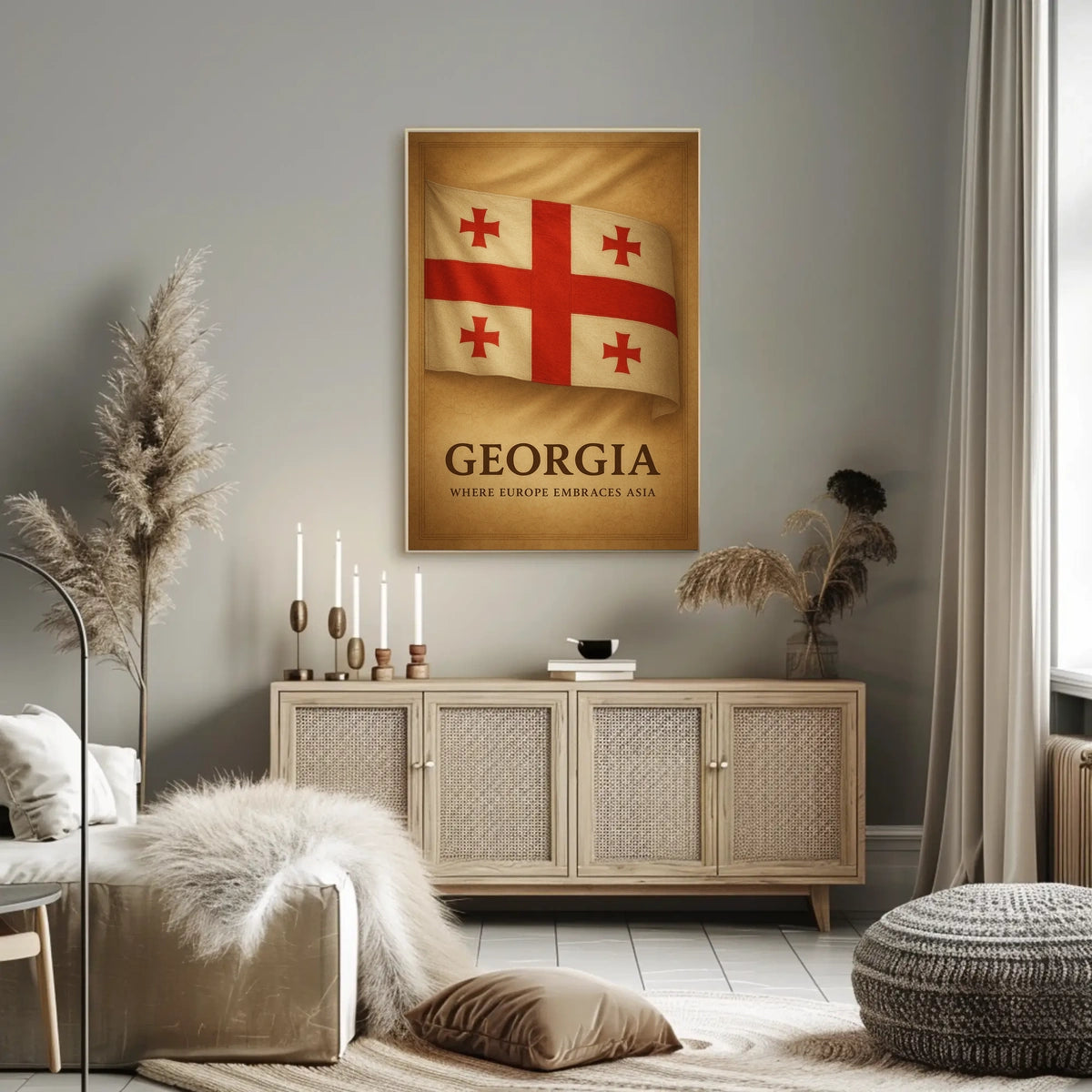 Georgia Where Europe Embraces Asia Poster