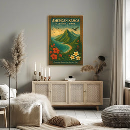 American Samoa National Park Scenic Art Poster