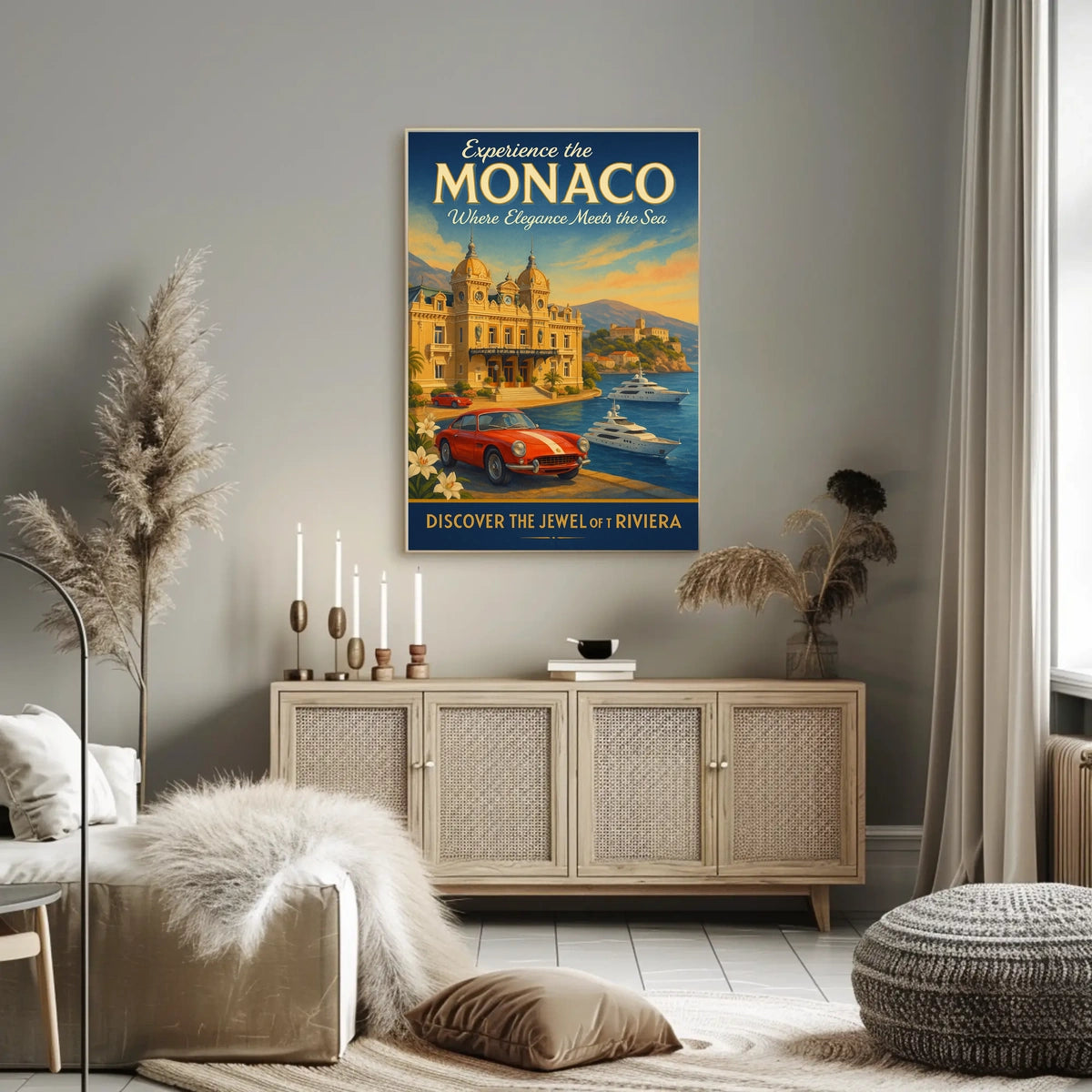 Discover Monaco The Jewel of the Riviera Poster