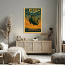 CH-47 Chinook The Heavy-Lifter of the Skies Poster