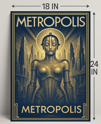 Metropolis  Art Deco Futurism Poster PosterGoat