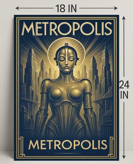 Metropolis  Art Deco Futurism Poster PosterGoat