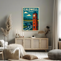 Caldwell Idaho Scenic Travel Landscape Photography Realism Timeless Home Decor Poster