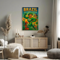 Brazil Land Of Samba And Sunshine Poster