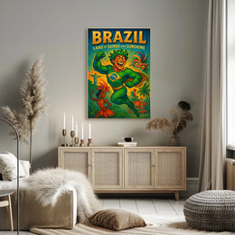 Brazil Land Of Samba And Sunshine Poster