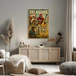 Oklahoma Heritage Collage Poster