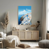 Santorini Serenity Poster PosterGoat