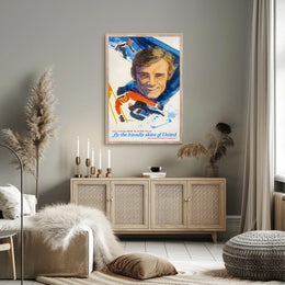 Jean-Claude Killy Fly The Friendly Poster