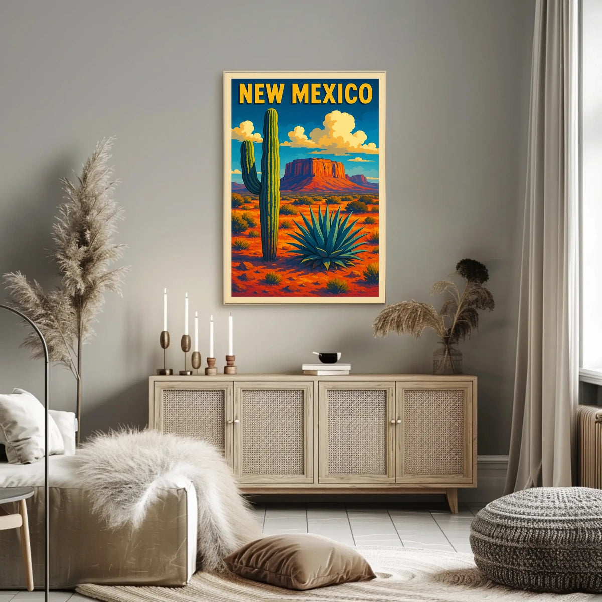 New Mexico Desert Landscape Poster