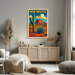 New Mexico Desert Landscape Poster