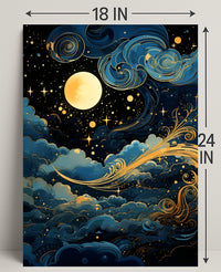Celestial Nightscape Poster PosterGoat