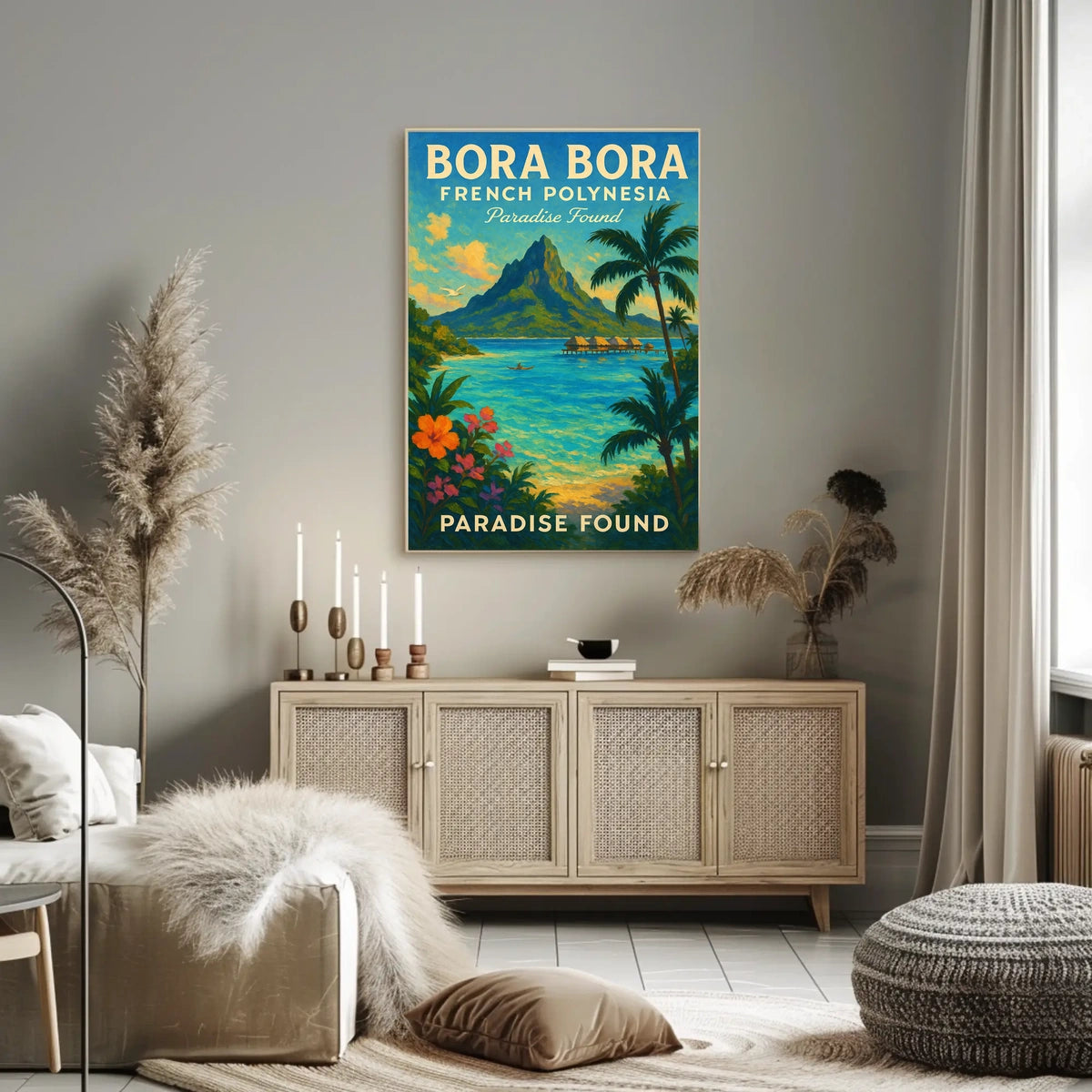 Bora Bora Paradise Found Vibrant Poster Travel Enthusiasts
