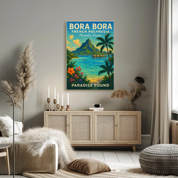 Bora Bora Paradise Found Vibrant Poster Travel Enthusiasts