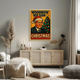 Woodrow Wilson Christmas Poster