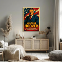 Herbert Hoover 31St President Poster Wall Art Vintage