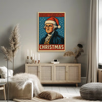 George Washington Christmas Poster