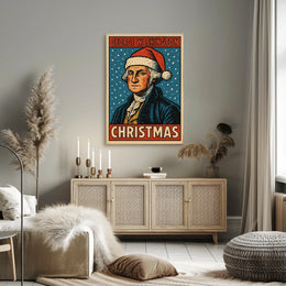 George Washington Christmas Poster