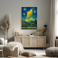New Hampshire Tranquil Wilderness Landscape Artistic Poster