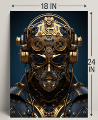 Steampunk Cyborg Poster PosterGoat