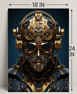 Steampunk Cyborg Poster PosterGoat