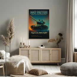M47 Patton Tank Battlefield Giant Military Recruitment Poster PosterGoat