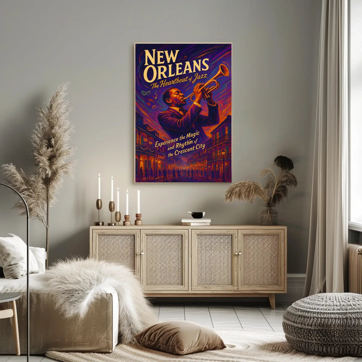 New Orleans The Heartbeat Of Jazz Poster