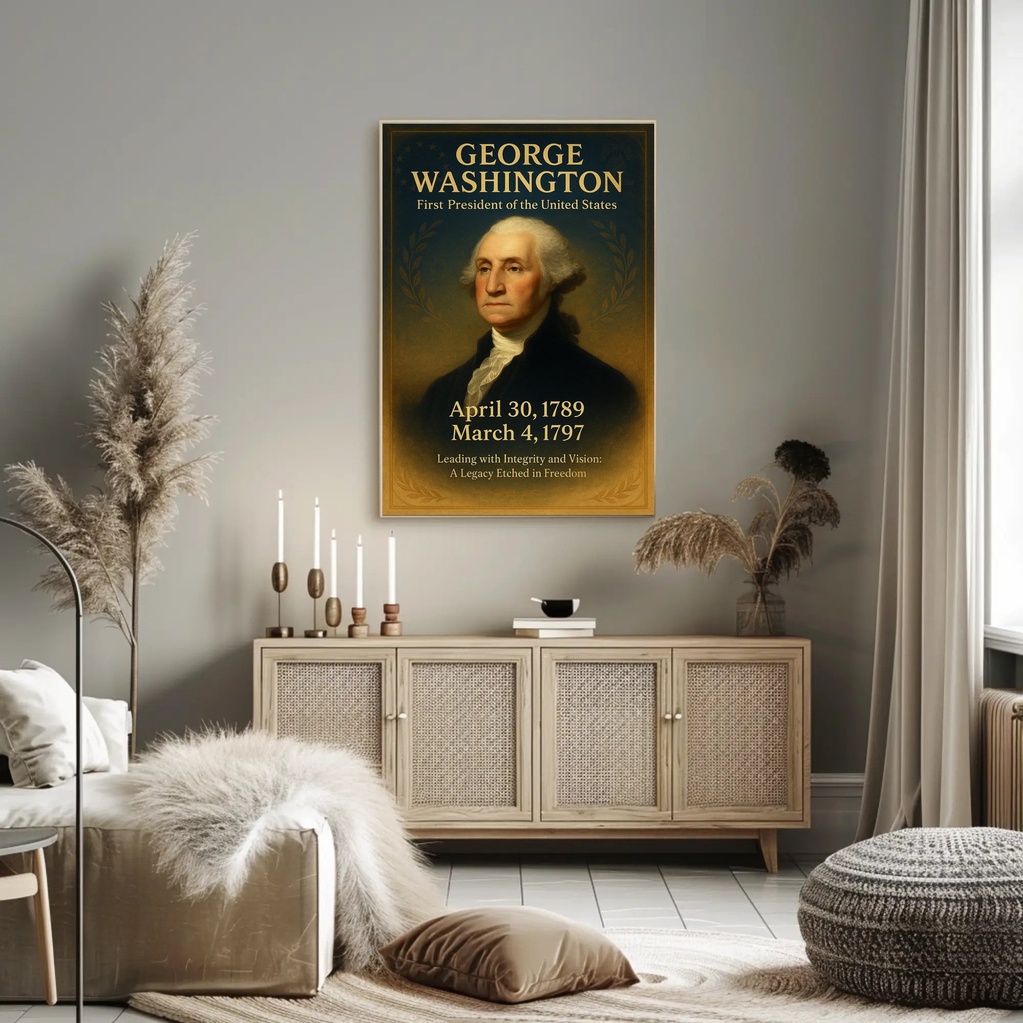 George Washington First President Poster PosterGoat