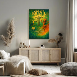 Vibrant Brazil Poster