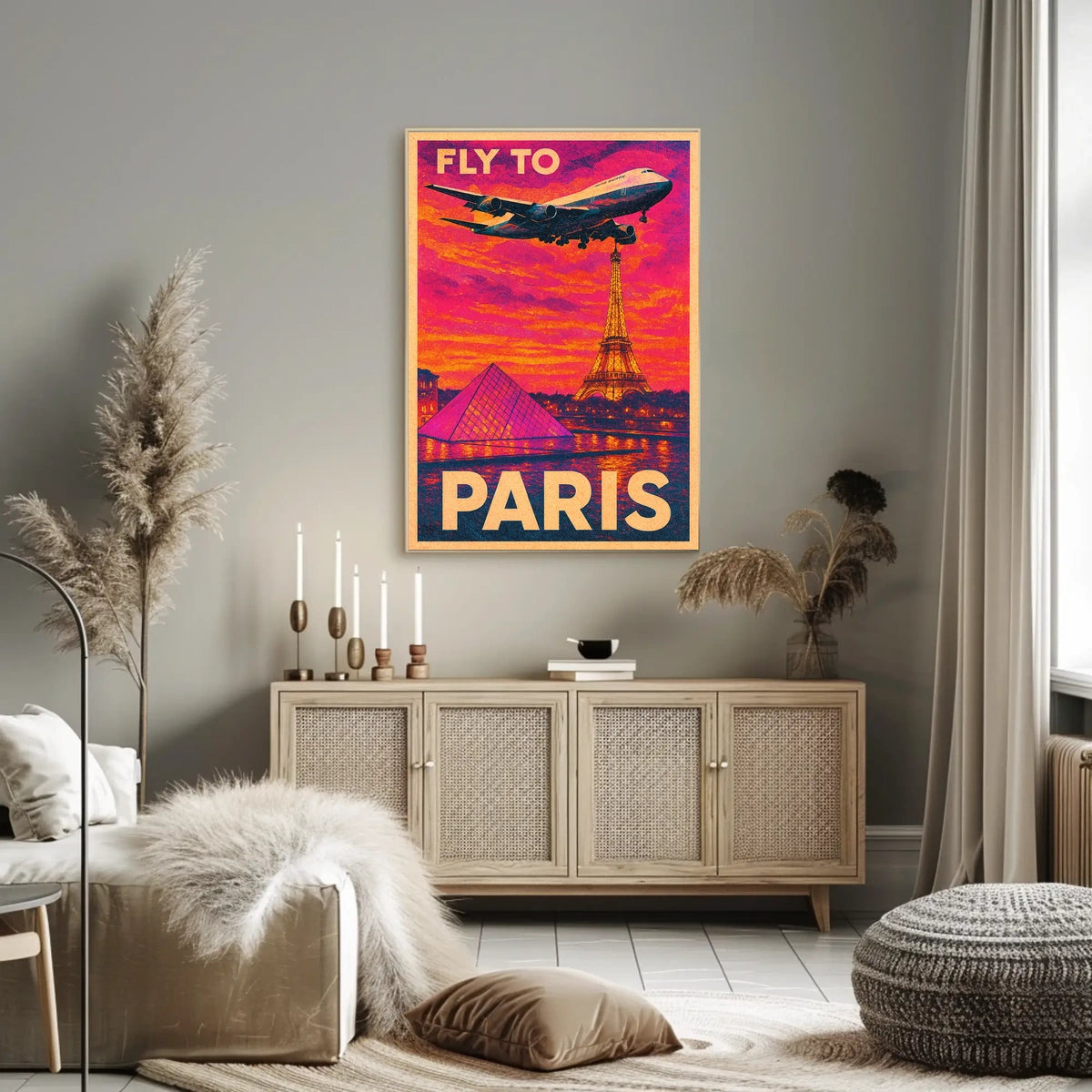 Fly To Paris Poster