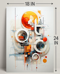 Abstract Geometric Symphony Abstract Poster PosterGoat
