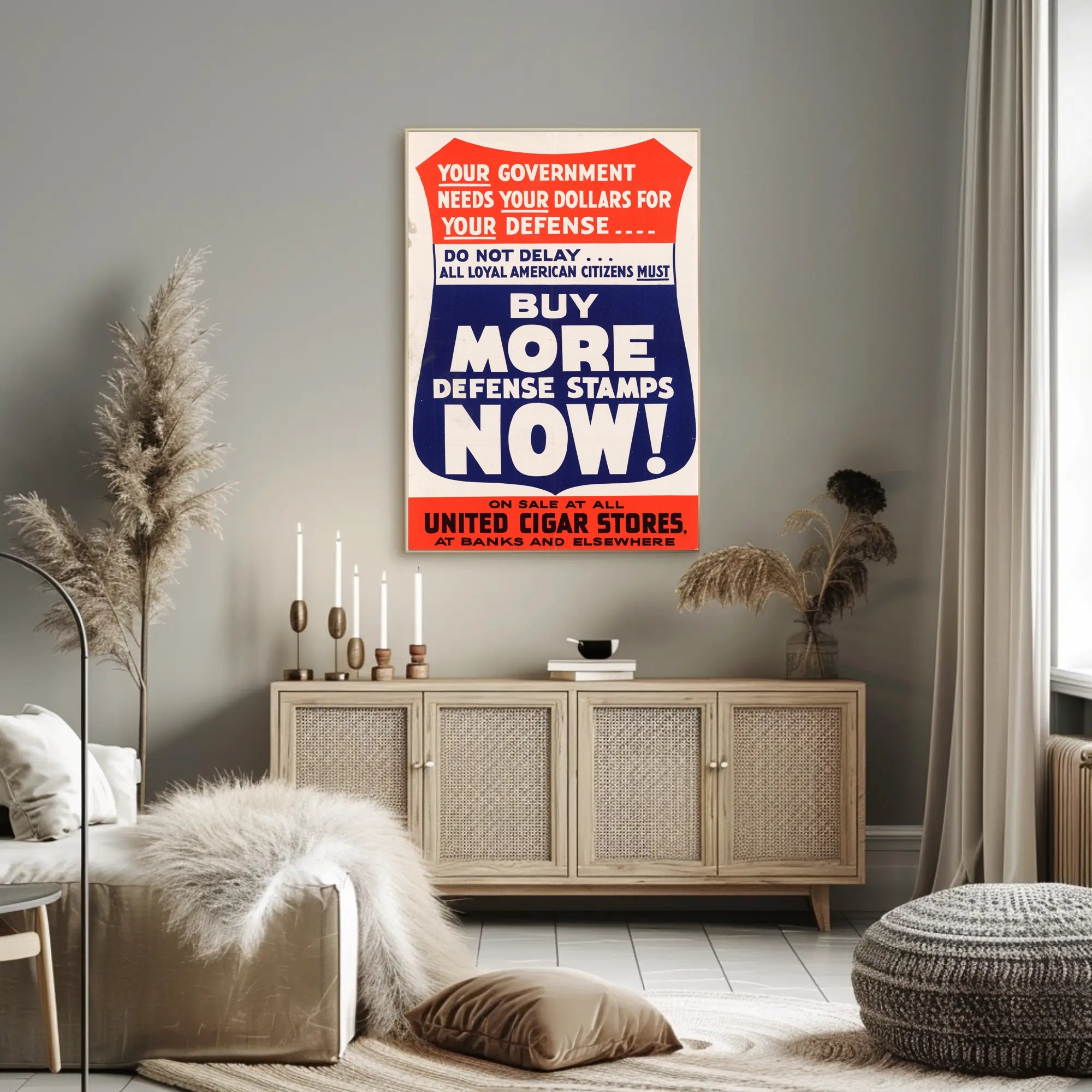 Support the Defense Effort Poster PosterGoat