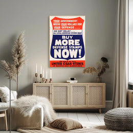 Support the Defense Effort Poster PosterGoat