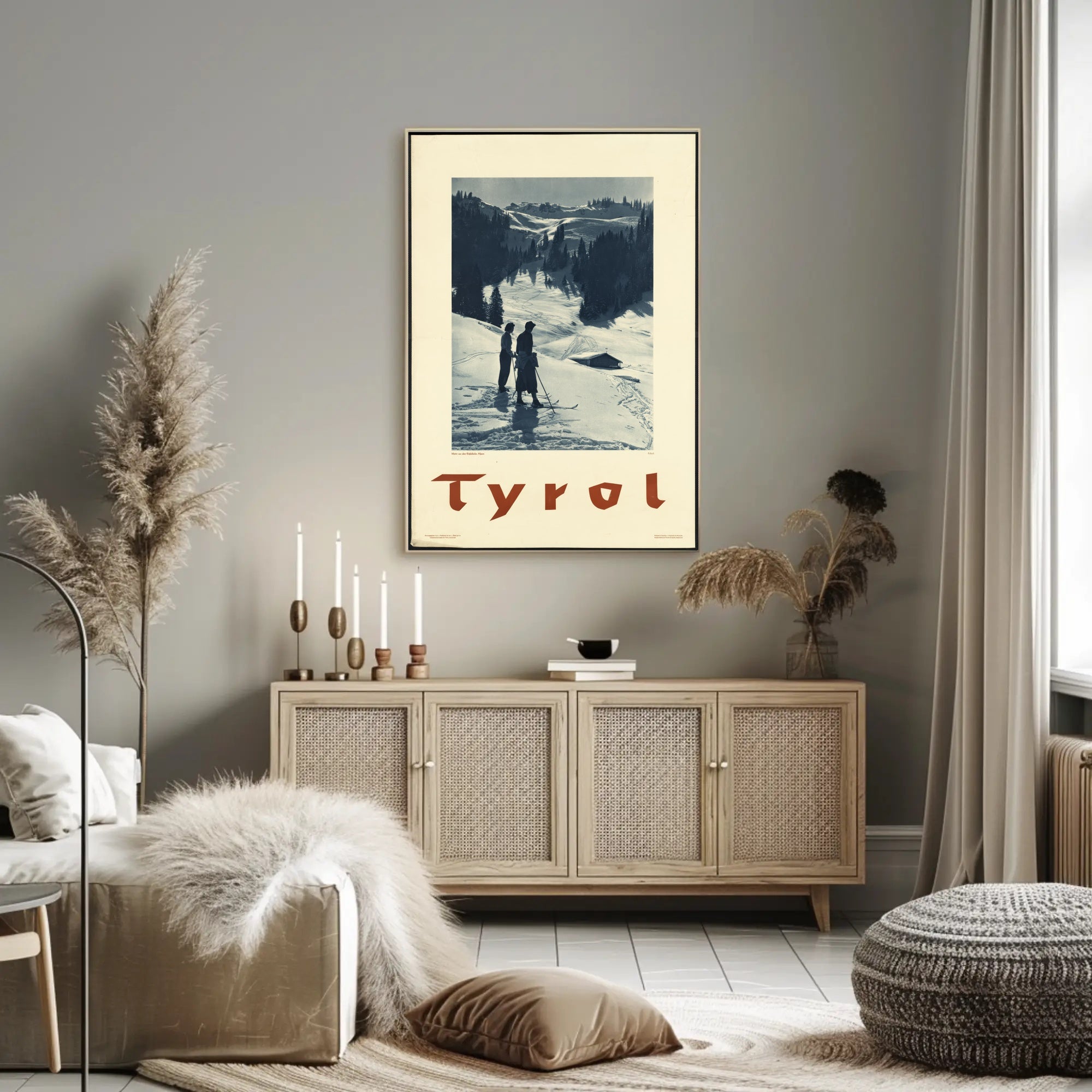 Tyrol Winter Landscape Vintage Travel Poster PosterGoat