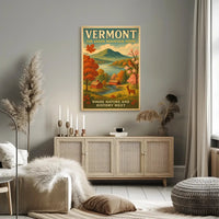 Vermont Scenic Beauty Travel Poster PosterGoat