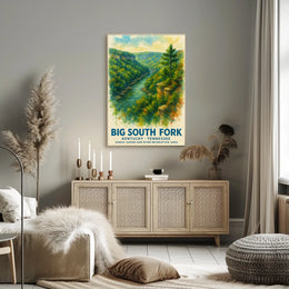 Big South Fork Watercolor National Park Poster